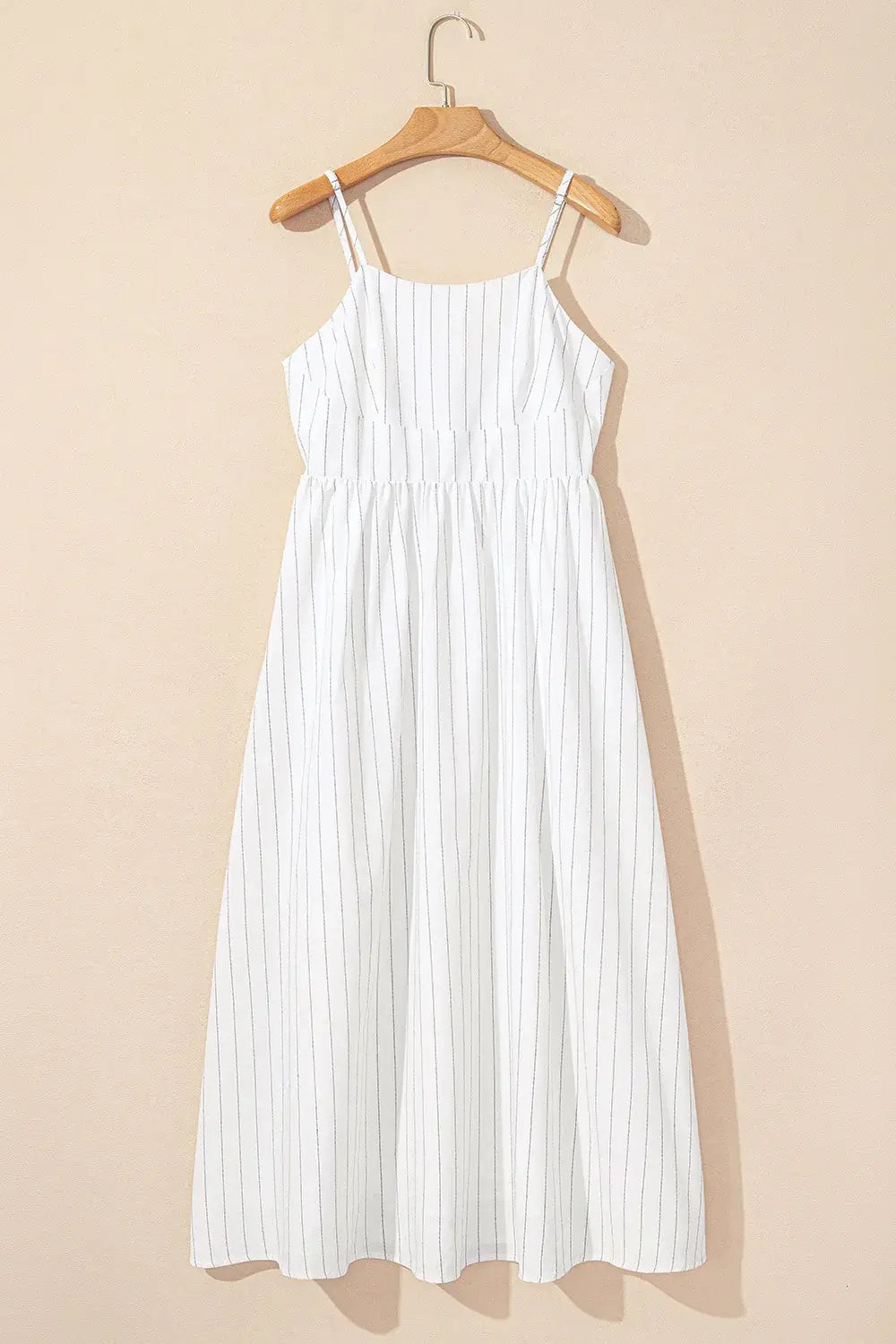 Stripe Square Neck Cami Dress with Pockets - Trendsi - Flyclothing LLC