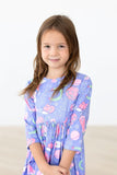 Neon Moon 3/4 Sleeve Pocket Twirl Dress - Mila & Rose ®