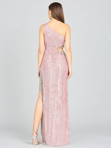Wendy Beaded Fringe Gown