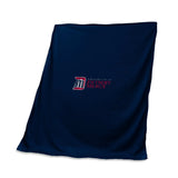 Univ of Detroit Mercy Navy Sweatshirt Blanket (Screened) - Logo Brands - Flyclothing LLC