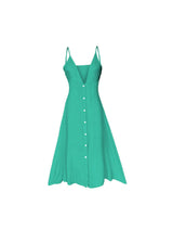 Buttoned Plunge Midi Cami Dress - Trendsi - Flyclothing LLC