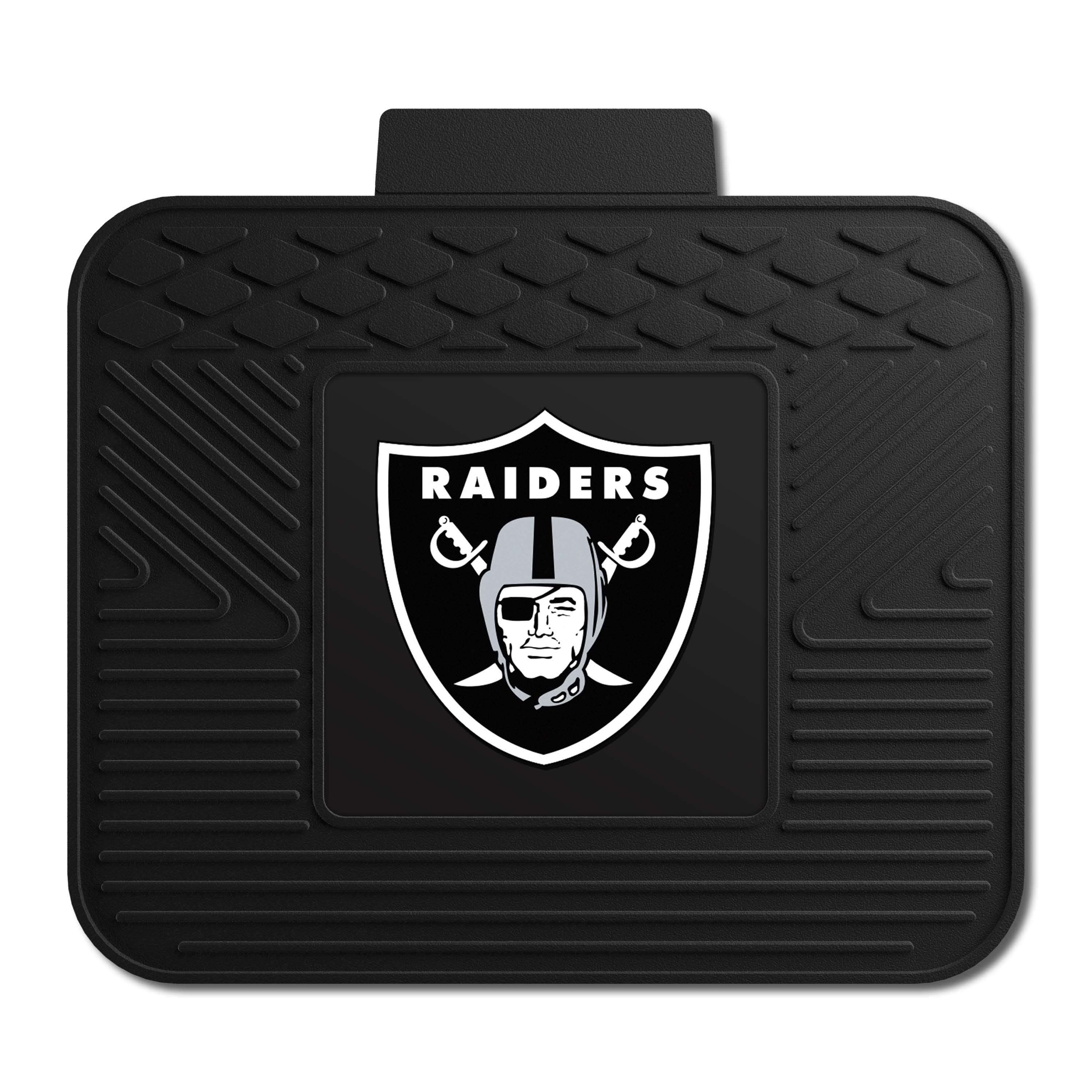 Las Vegas Raiders Back Seat Car Utility Mat - 14in. x 17in. - Las Vegas Raiders