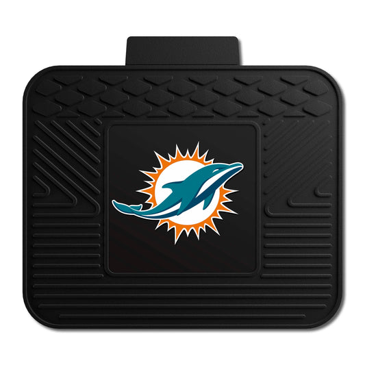 Miami Dolphins Back Seat Car Utility Mat - 14in. x 17in.