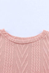 Sequin Leopard Round Neck Long Sleeve Sweater - Trendsi - Flyclothing LLC
