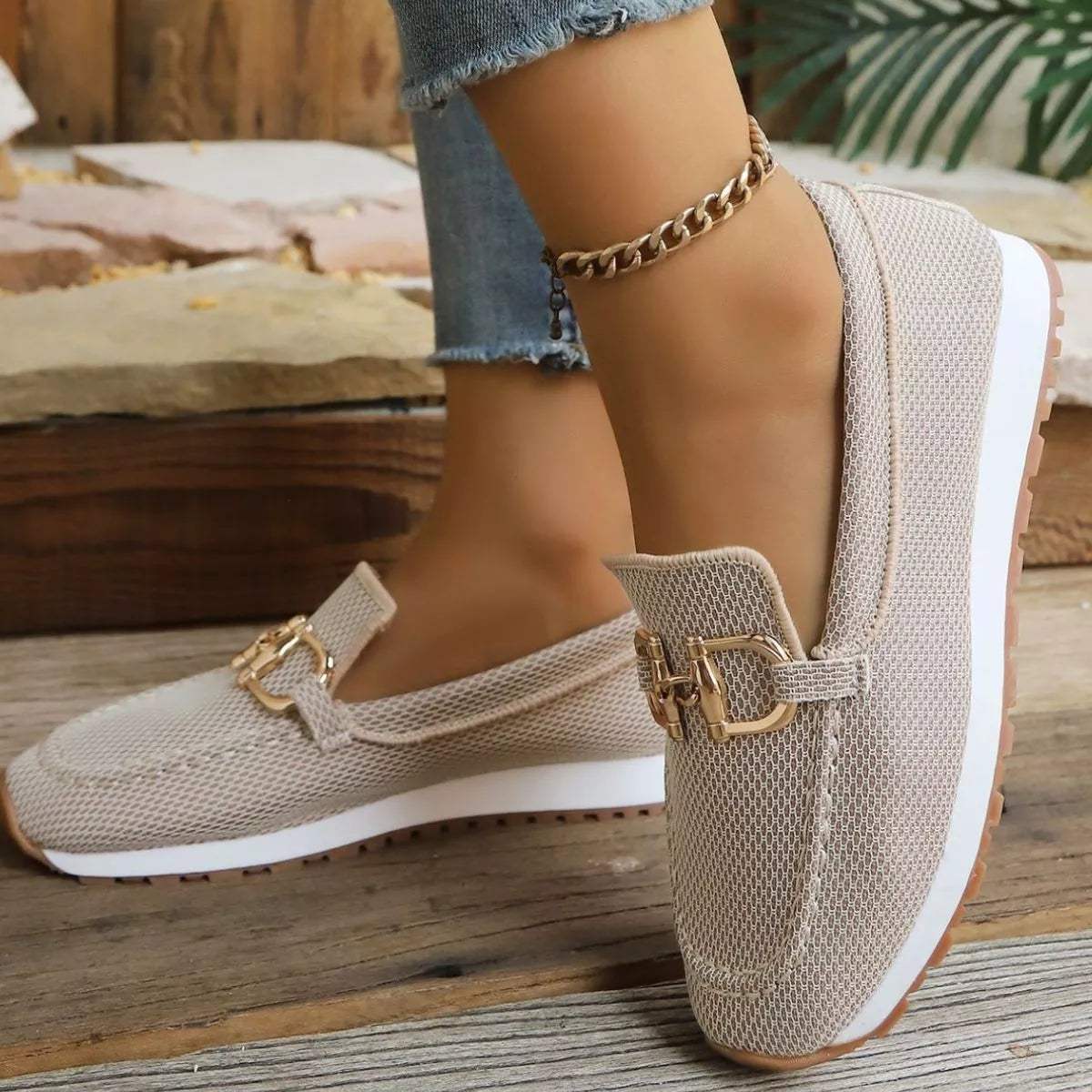 Round Toe Slip-Ons - Trendsi - Flyclothing LLC