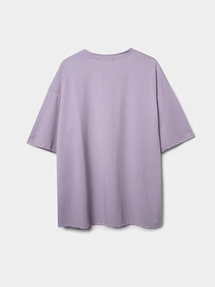 Graphic Round Neck Half Sleeve T-Shirt - Trendsi - Flyclothing LLC