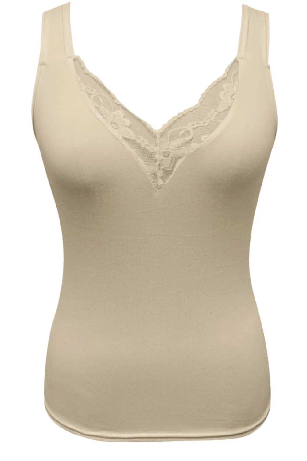Full Size Lace Detail V-Neck Tank Plus Size - Trendsi - Flyclothing LLC