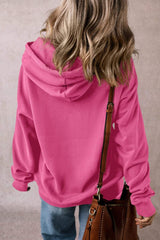 Drawstring Pocketed Long Sleeve Hoodie - Trendsi - Flyclothing LLC