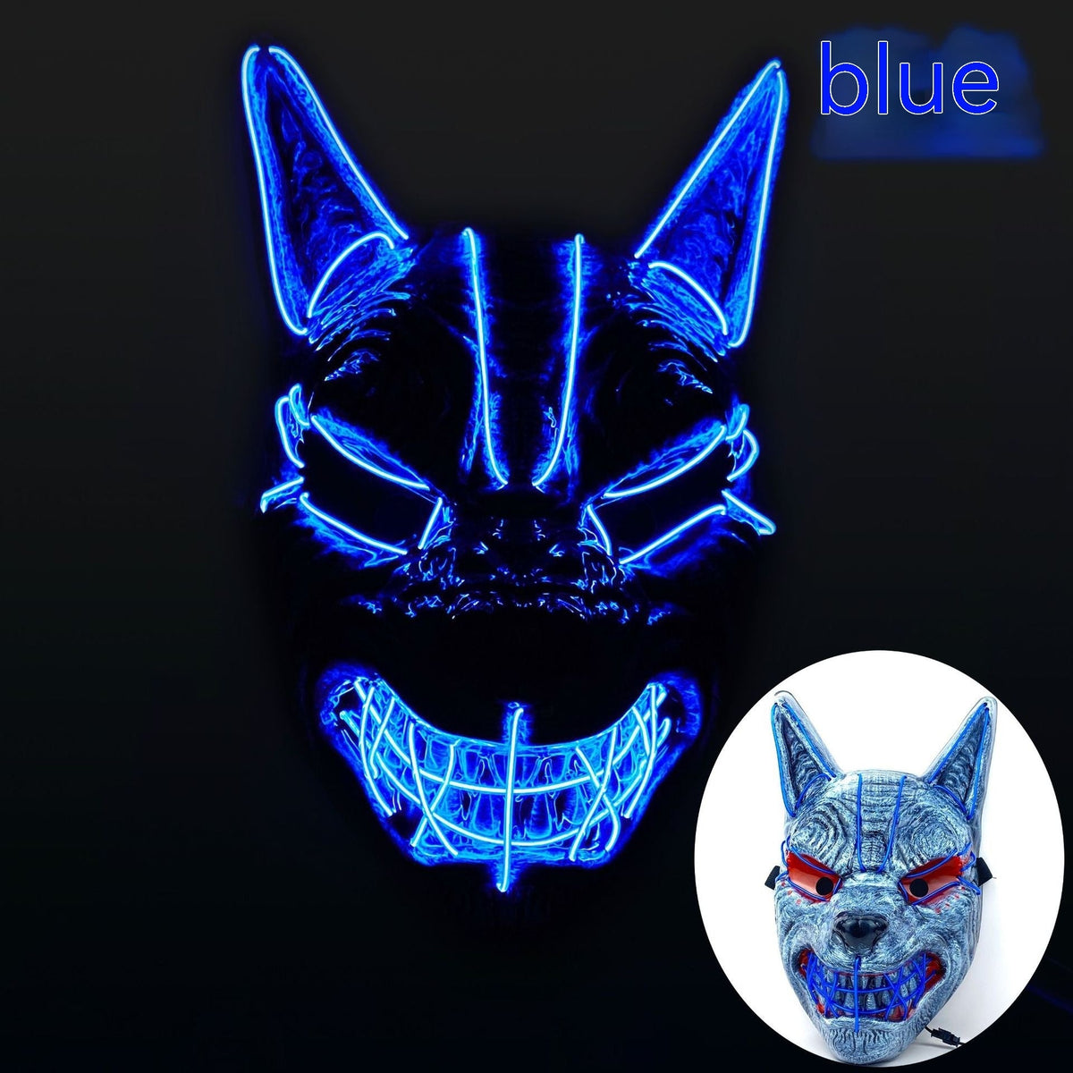 Halloween LED Full Face Luminous Mask - My Store - Flyclothing LLC