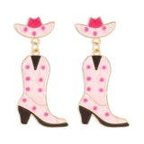 Cowboy Boot Dangle Earrings - Trendsi - Flyclothing LLC