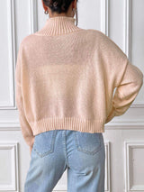 Turtleneck Long Sleeve Sweater - Trendsi - Flyclothing LLC