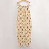 Baha Ranch Floral Horse Western Country Girl Overalls Jumpsuit