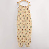 Baha Ranch Floral Horse Western Country Girl Overalls Jumpsuit - Baha Ranch Western Wear - Flyclothing LLC
