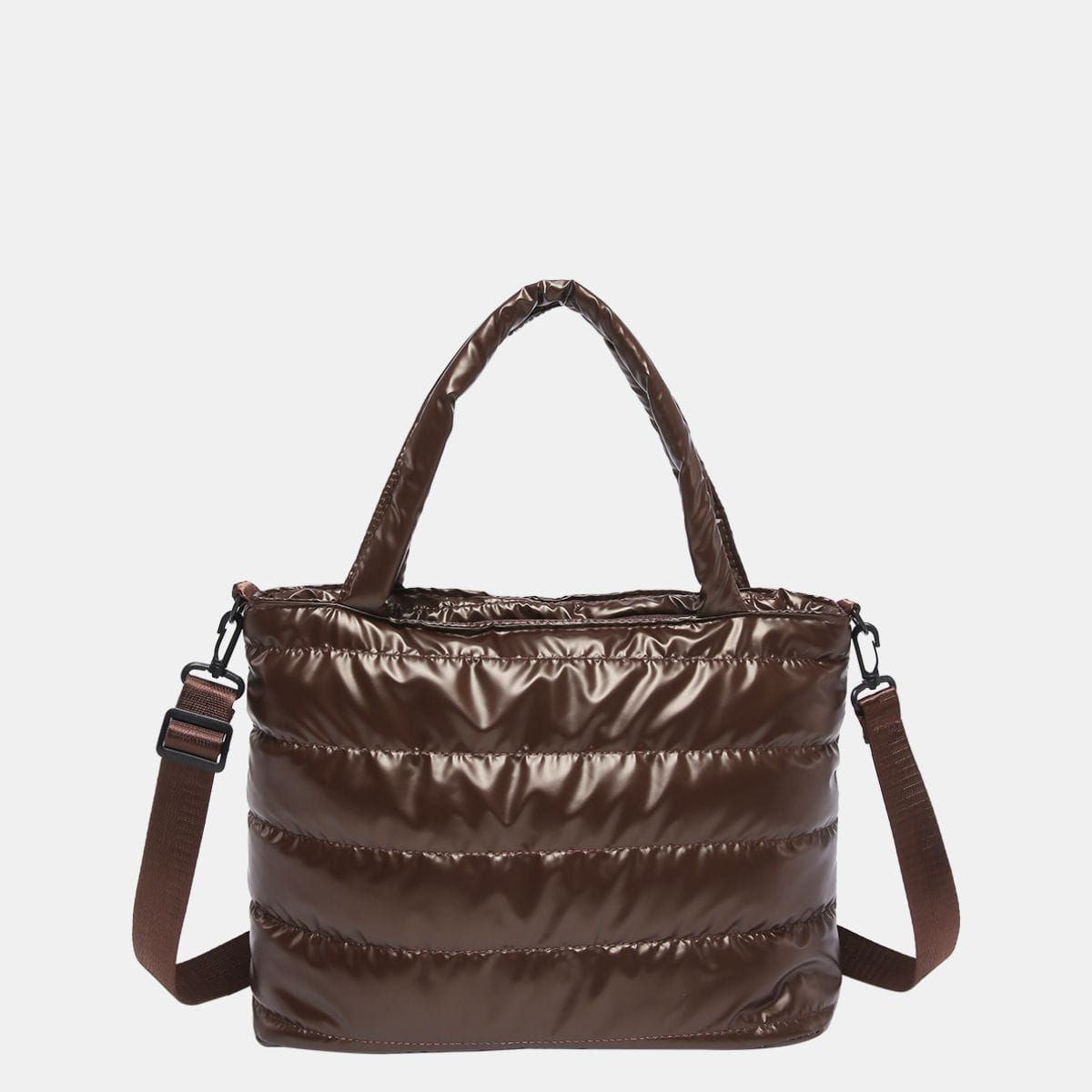 PU Leather Detachable Strap Crossbody Bag - Trendsi