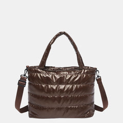 PU Leather Detachable Strap Crossbody Bag - Trendsi