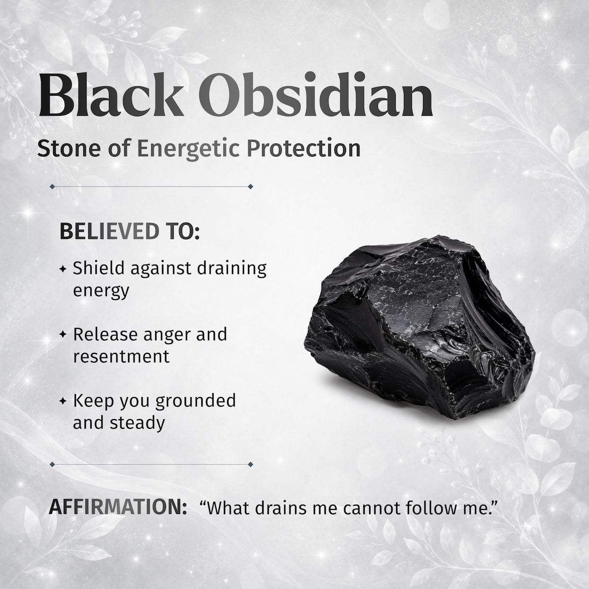 Premium Black Obsidian Talisman - Conscious Items - Flyclothing LLC