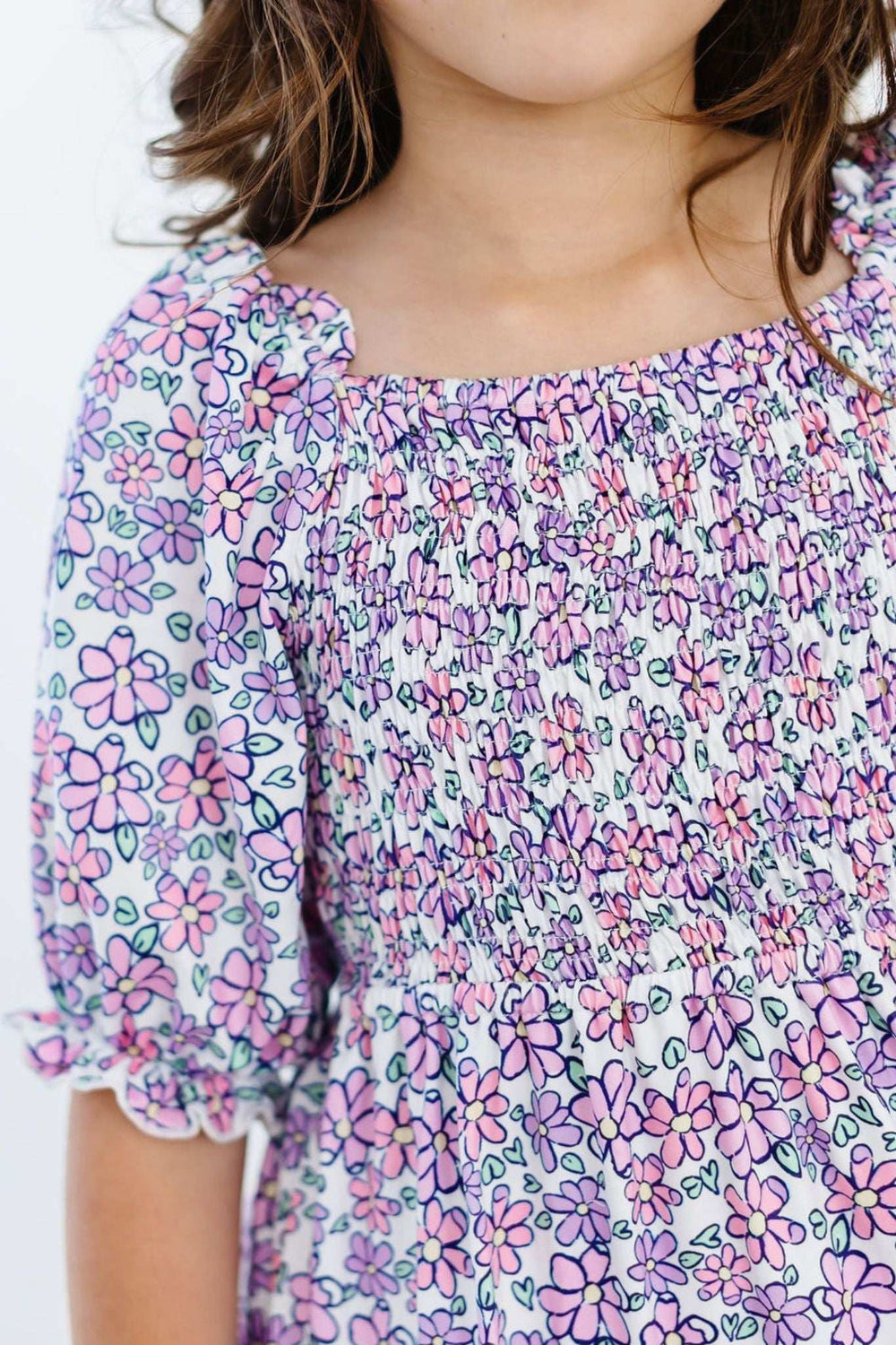 Lovely Lavender Smocked Ruffle Dress - Mila & Rose ® - Flyclothing LLC