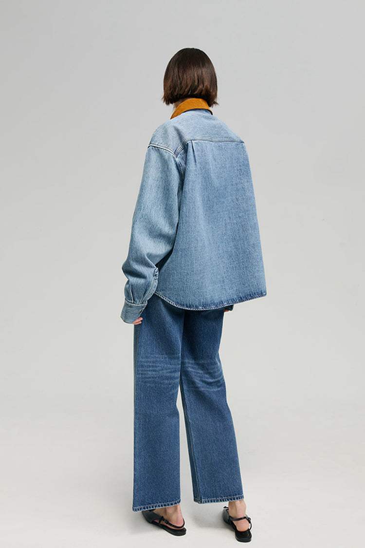 California Sunset Denim Shirt HJ902 - Hey Joanie - Flyclothing LLC