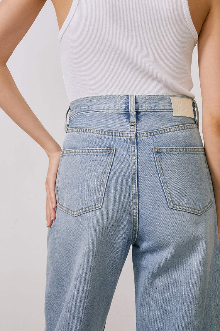 Queens Of Noise High Rise Barrel Jeans HJ026 [FINAL SALE] - Hey Joanie - Flyclothing LLC