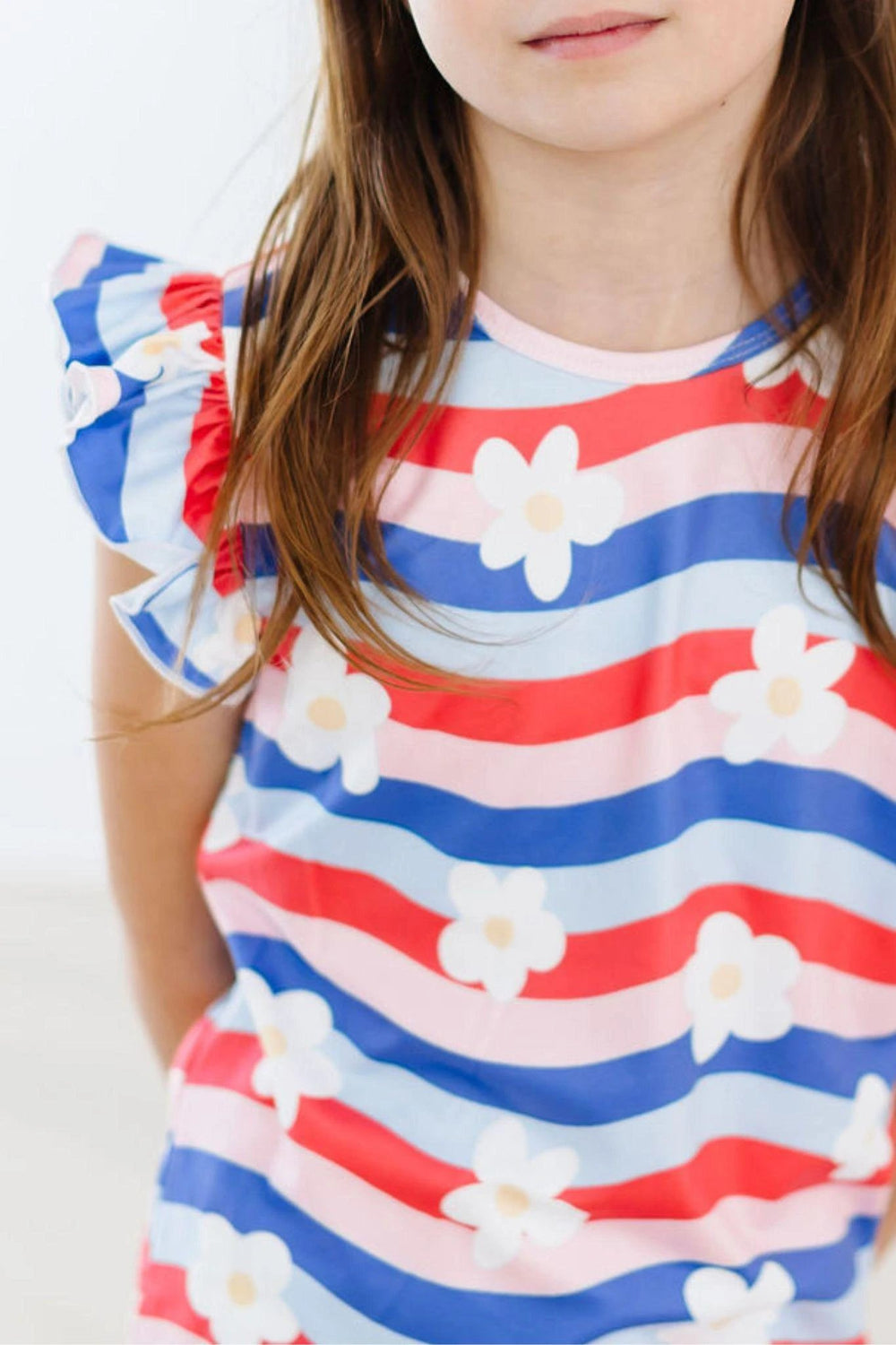 July Vibes S/S Ruffle Tee - Mila & Rose ®