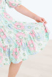 Minty Meadow Smocked Ruffle Dress - Mila & Rose ® - Flyclothing LLC