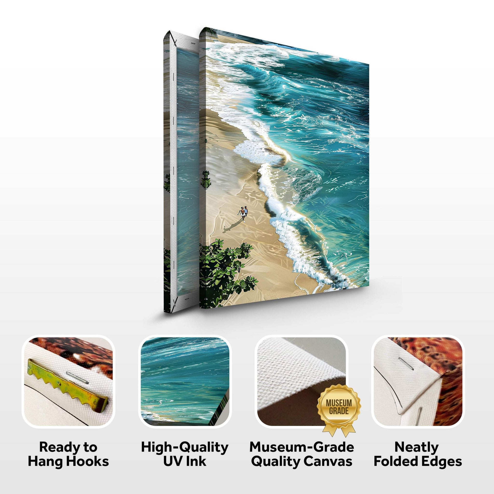 Beachfront Painting Coastal Wall Art II - Tailored Canvases - Flyclothing LLC