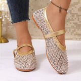 Sparkling Mesh Mary Jane Sneakers - Trendsi - Flyclothing LLC