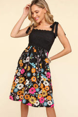 Haptics Smocked Cami Floral Dress - Trendsi - Flyclothing LLC