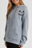 Pumpkin Face Graphic Drawstring Hoodie with Pocket - Trendsi - Flyclothing LLC