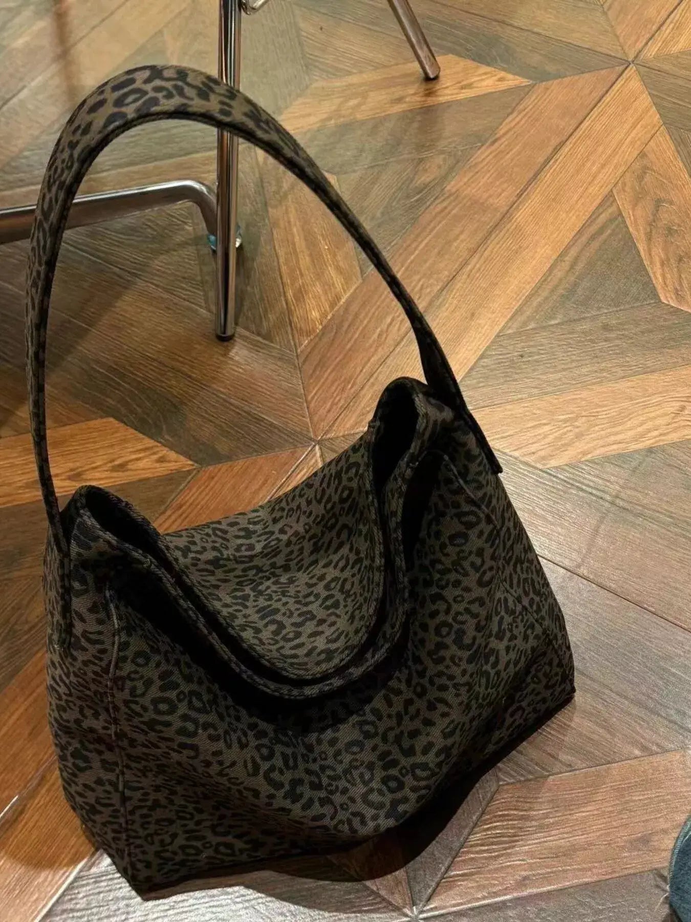 Leopard Print Tote Bag - Trendsi - Flyclothing LLC