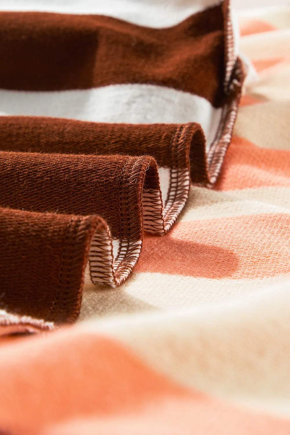 Striped Round Neck Long Sleeve Sweatshirt - Trendsi - Flyclothing LLC