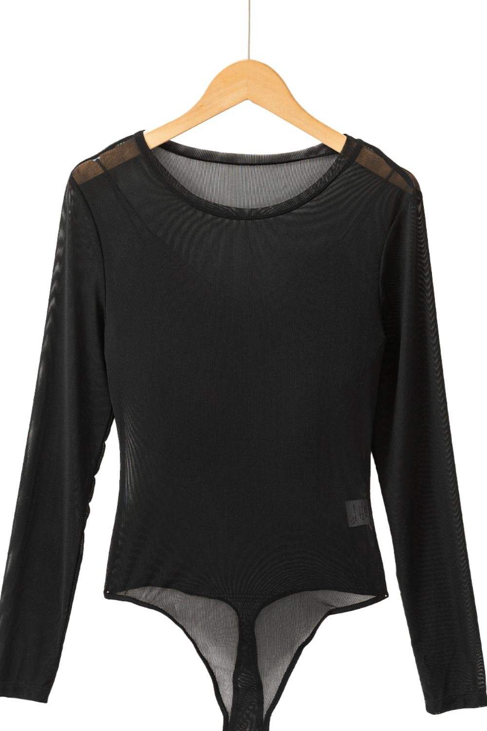 V-Neck Cami and Round Neck Long Sleeve Bodysuit Set - Trendsi - Flyclothing LLC