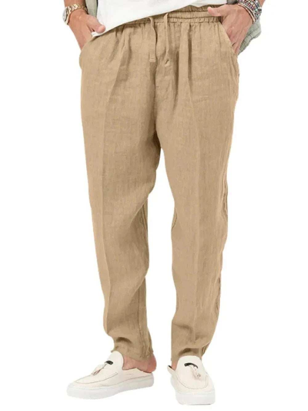 Men's Plus Size Drawstring Pants with Pockets - Trendsi - Flyclothing LLC