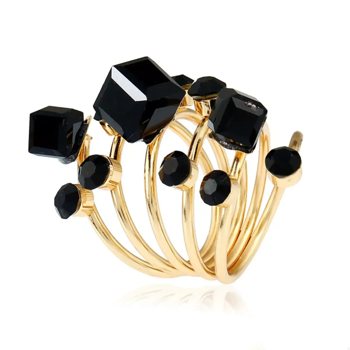 18K Gold-Plated Multi-Layered Ring - Trendsi - Flyclothing LLC
