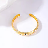 Evil Eye Open Bangle Bracelet - Trendsi - Flyclothing LLC