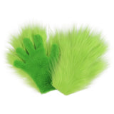 Halloween Long-plush Cat-claw Full-finger And Half-finger Gloves