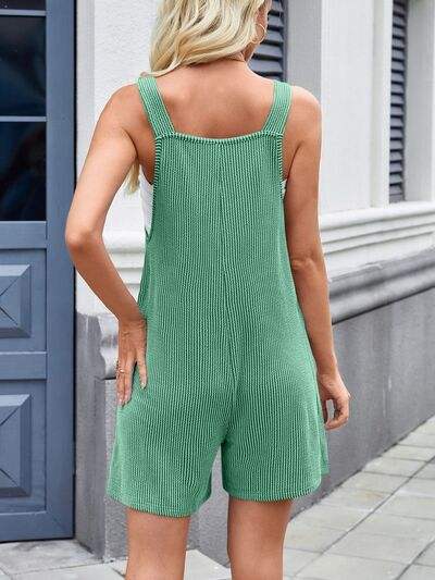 Lovelet Knotted Wide Strap Scoop Neck Overalls - Trendsi - Flyclothing LLC