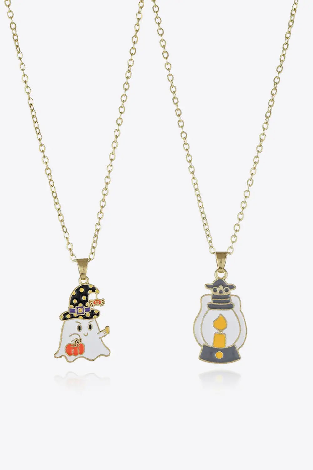Two-Piece Halloween Theme Necklace Set - Trendsi - Flyclothing LLC