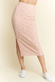 Jade By Jane Zebra Print Side Slit Midi Skirt - Trendsi