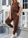 Backless Drawstring Waist Jumpsuit