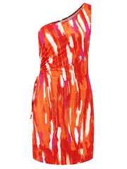 Cutout Printed Sleeveless Mini Dress - Trendsi