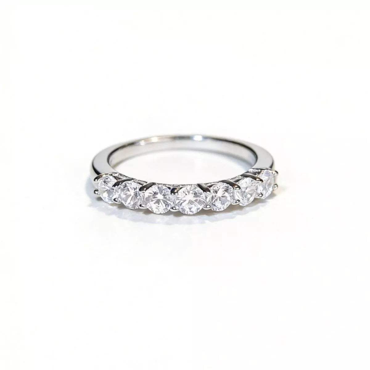 925 Sterling Silver Zircon Ring - Trendsi - Flyclothing LLC