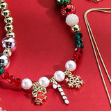 Christmas Acrylic Bead Charm Necklace - Trendsi - Flyclothing LLC