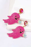 Ghost Shape Synthetic Pearl Dangle Earrings - Trendsi - Flyclothing LLC