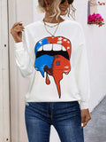 Graphic Round Neck Dropped Shoulder T-Shirt - Trendsi - Flyclothing LLC