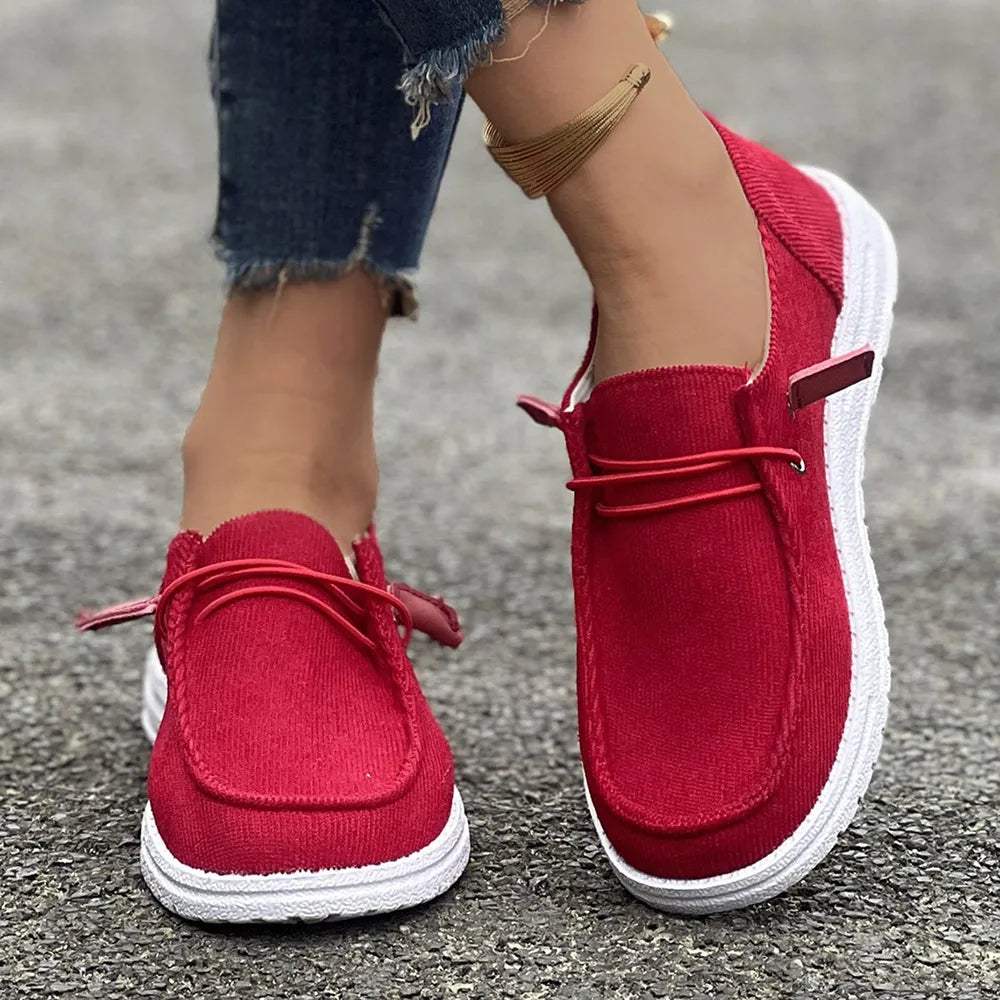 Round Toe Flat Slip-Ons - Trendsi - Flyclothing LLC