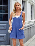 Lovelet Knotted Wide Strap Scoop Neck Overalls - Trendsi - Flyclothing LLC