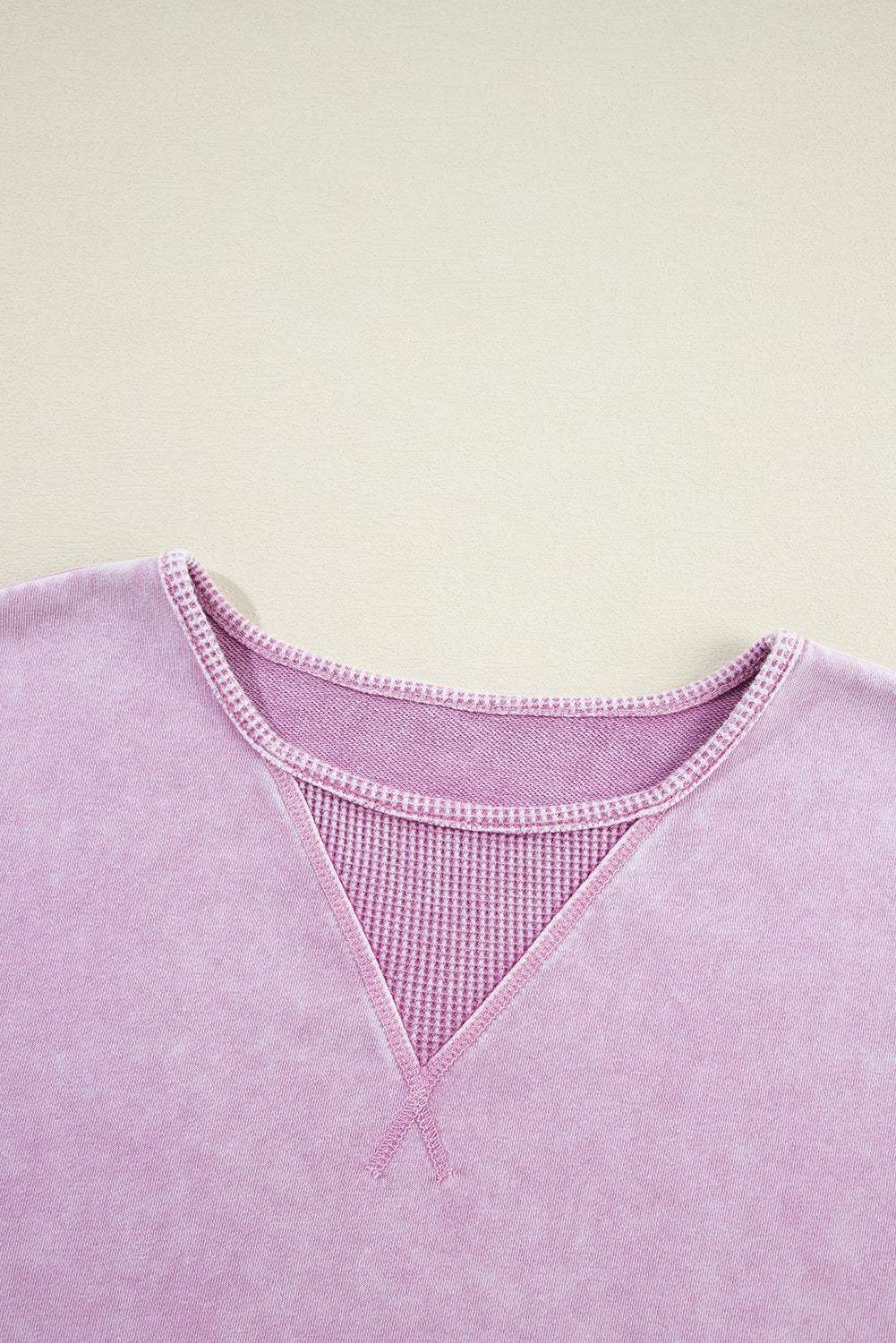 Exposed Seam Round Neck Long Sleeve Sweatshirt - Trendsi - Flyclothing LLC