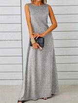 Sleeveless Flowy Maxi Dress - Trendsi - Flyclothing LLC