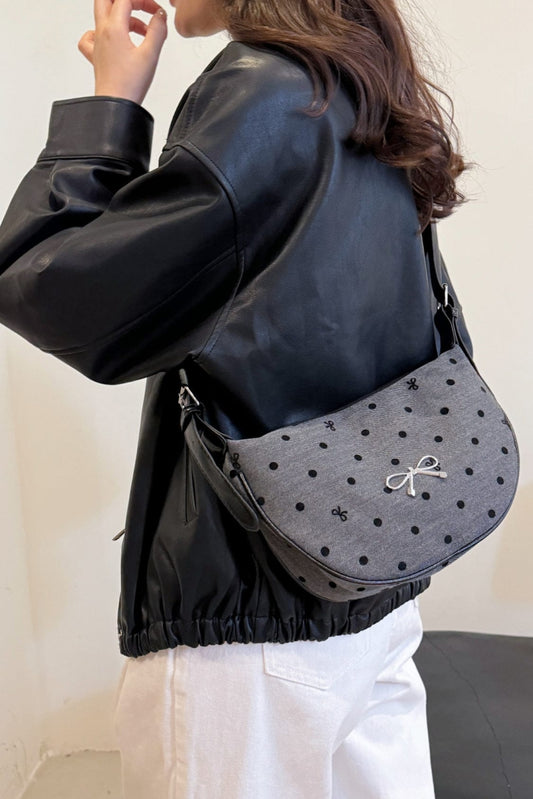 Polyester Printed Adjustable Strap Crossbody Bag - Trendsi